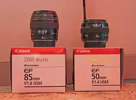 vente d'objectif Canon
