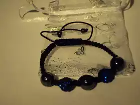 bracelet shamballa [NEUF] blmarine+hémat