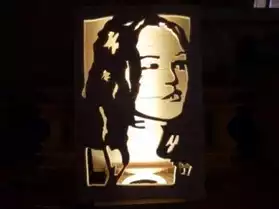Lampe portrait de Vanessa Paradis