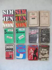 Lot de 12 Livres Georges Simenon