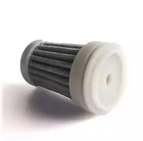 Water bottle filter element and carbon