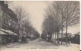 carte postale ancienne de Nantes bd babi