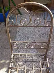 fauteuil en fer forgé