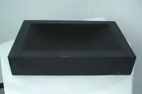 Vasque en ardoise massive noire