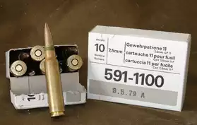 munitions 7,5x55 gp11