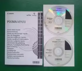 MANUEL et CD D INSTALLATION CANON PIXMA