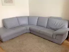Canapé d'angle en cuir CUIR CENTER