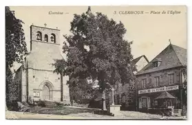 CPA - Clergoux (19) - Place de L'Eglise