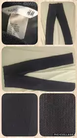 Pantalon fille gris noire 164 cm /13-14a