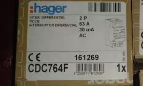 interrupteur differentiel 63a 30ma HAGER