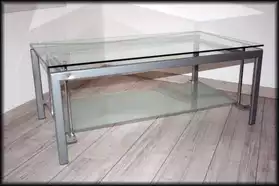 Superbe table basse verre design