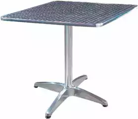 Table aluminium 70x70