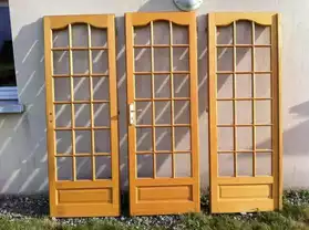 3 portes d'intérieur en bois
