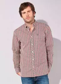 chemise à carreaux fred perry TS