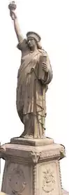 Statue de la liberté pierre reconstituée