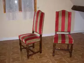 chaises capitonnées