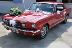 location ford mustang V8 1966 mariage