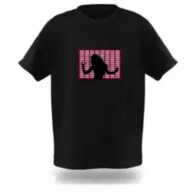 T-Shirt lumineux à LED modèle Dancing Pi