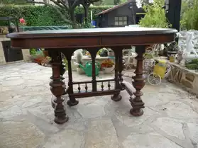 table+ 4 chaises rustique