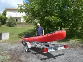 kayac 2 places + 1 enfant avec remorque