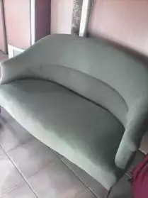 canapé + fauteuil forme crapaud