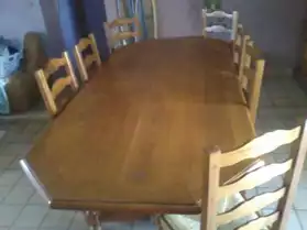 meuble table et 8 chaises