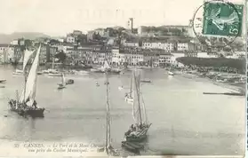 Cannes Port et Mont Chevalier 1910