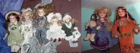 Lot de 7 poupées en porcelaines(ou seul)