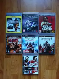 Lot de 7 jeux PS3