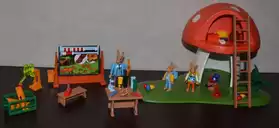 playmobil famille lapin de pâque - école