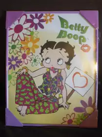 Cadre Betty Boop en verre