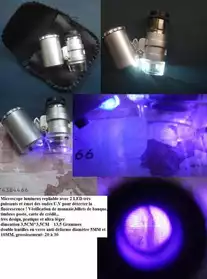 microscope lumineux avec Ultra violet !