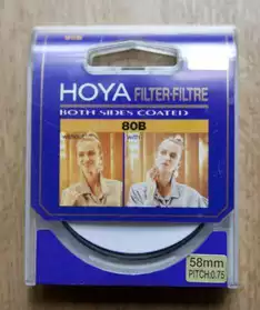 filtre Hoya 80B 58mm