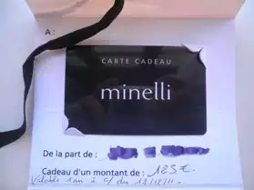 Carte Minelli chaussures & maroquinerie