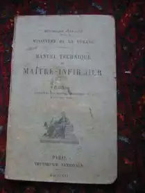 Manuel Technique Maitre Infirmier 1909