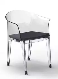 Chaise design polycarbonate transparent