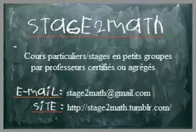 Stage Mathématiques 1èreS/ES Toussaint