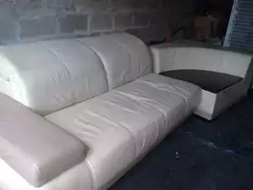 canapé d'angle en cuir