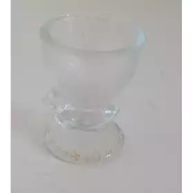 Coquetier verre moulé