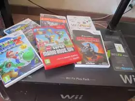Pack Wii noir + accessoire + jeux