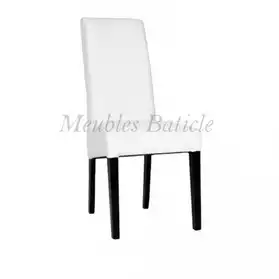 Chaise design blanc/noir