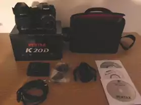 appareil photo pentax k20D + 2 objectif