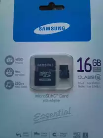 Carte mémoire MicroSD de 16 Gb classe 6