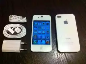 iPhone 4S Blanc 16 Go+enceinte portatif