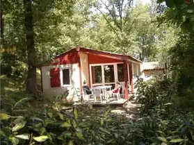 chalet dans camping familial,campagne,