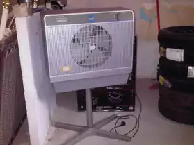 Clim: refroidisseur à eau + ventilateur