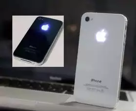 Vitre lumineuse logo led iPhone 4 ou 4S