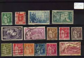 Lot de timbres oblitérés de France FR261