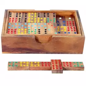Dominos 9, jeu de société en bois