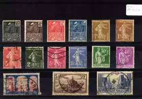 Lot de timbres oblitérés de France FR262